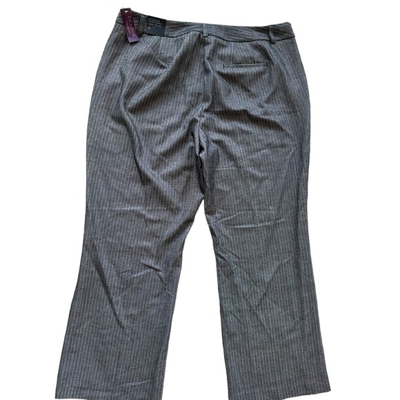 Lane Bryant metallic sexy black grey stripe pant outlet exclusive NWT plus sz 20 - Picture 12 of 13